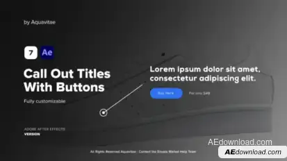 Call Out Titles With Buttons Titles template preview