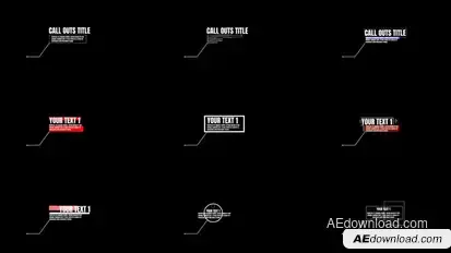 Call Outs Titles template preview
