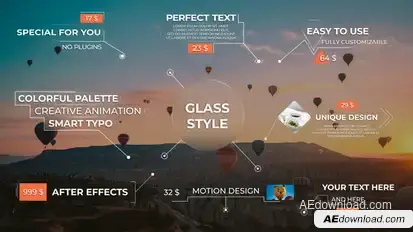 Call Outs - Glass Style Infographics template preview