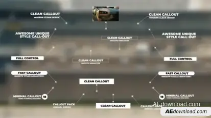 Call-Outs Titles template preview