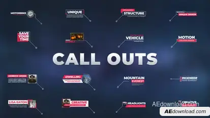 Call Outs Infographics template preview