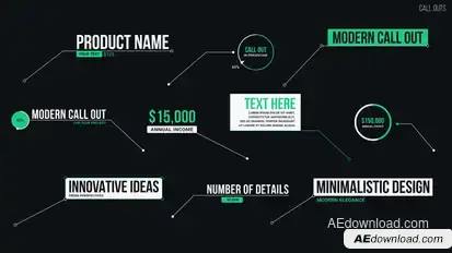 Call Outs Infographics template preview