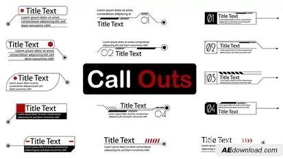 Call Outs Elements template preview