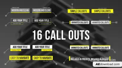 Call Outs Titles template preview