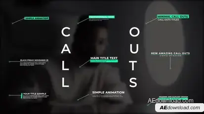 Call Outs | After Effects Titles template preview