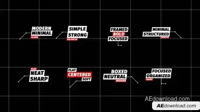 Call-Outs | After Effects Titles template preview