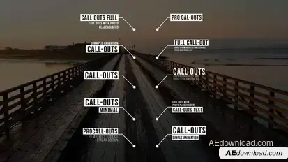 Call-Outs | After Effects Titles template preview