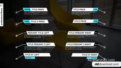 Call Outs Modern Titles template preview