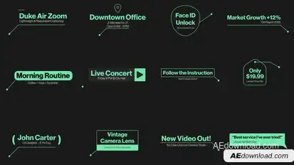 Call Outs Universal Elements template preview