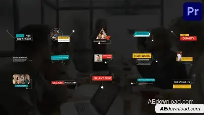 Callout Lower Thirds for Premiere Pro Elements template preview
