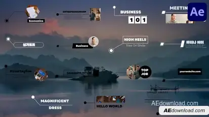 Callouts Titles for After Effects Titles template preview