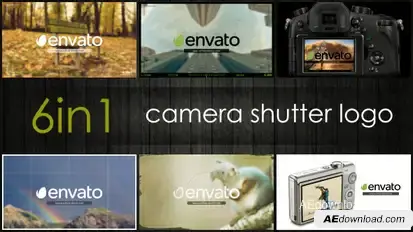 Camera Shutter Logo Logo Stings template preview