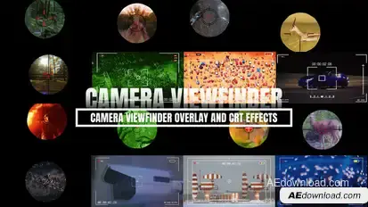 Camera Viewfinder Overlay and CRT Effects Elements template preview