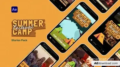Camp Promo Stories Pack Openers template preview