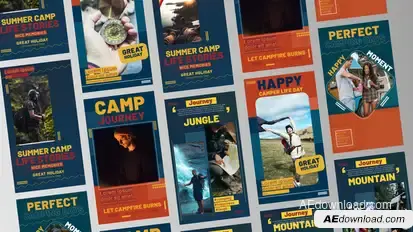 Camping Life Stories Product Promo template preview