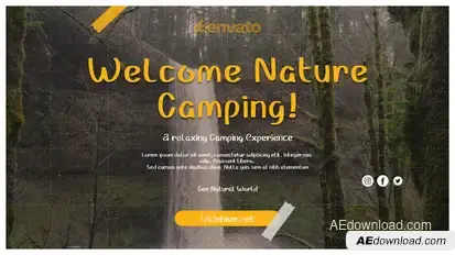 Camping Slideshow Openers template preview