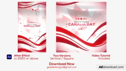 Canada Day l Canadian National Day Openers template preview