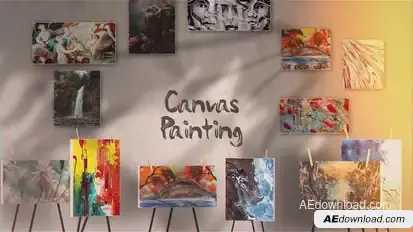 Canvas Painting Gallery Openers template preview
