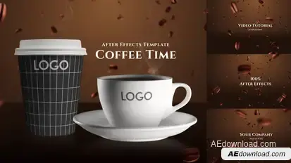Cap of Coffee Product Promo template preview