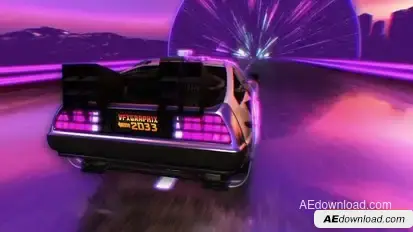 Car from the future Openers template preview