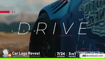 Car Logo Reveal Logo Stings template preview
