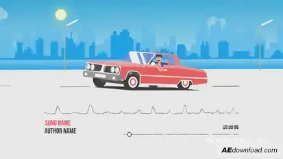 Car Music Visualizer Elements template preview