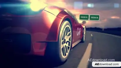Car Racing Reveal Logo Stings template preview