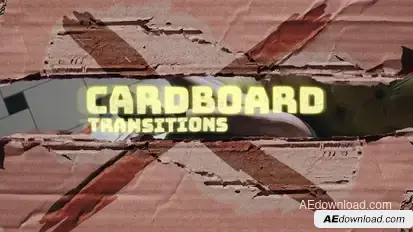 Cardboard Transitions Elements template preview