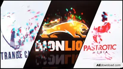 Cards Particle Logo Logo Stings template preview