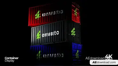Cargo Container Display Mockup Video Displays template preview