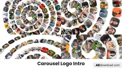 Carousel Logo Intro | Smooth Rotation Reveal | Stylish Carousel Logo Opener – Fast & Simple Logo Stings template preview