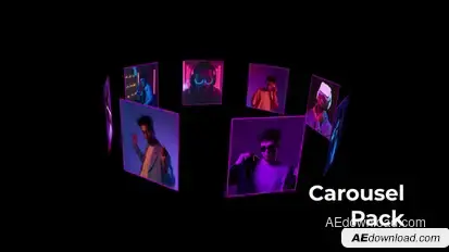Carousel Maker Video Displays template preview