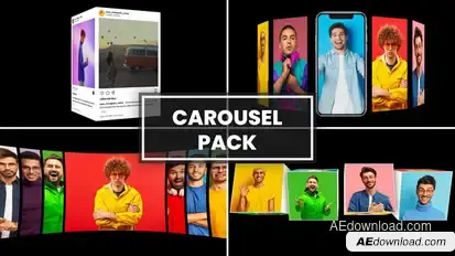 Carousel Pack Video Displays template preview
