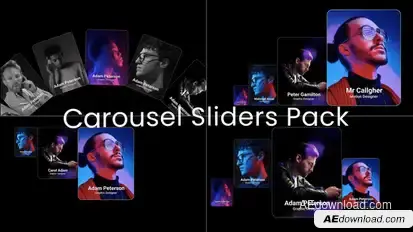 Carousel Sliders Video Displays template preview