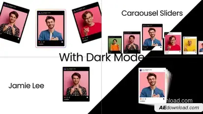 Carousel Sliders Template Video Displays template preview