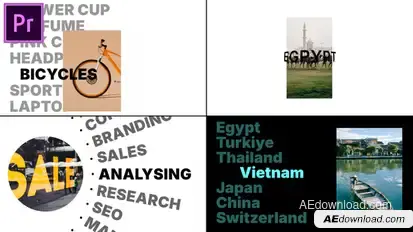 Carousel Slides MOGRT Video Displays template preview