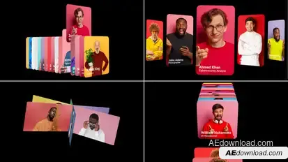 Carousel Slides Pack Video Displays template preview
