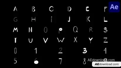 Cartoon Alphabet | After Effects Elements template preview