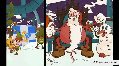 Cartoon Christmas Gift Openers template preview