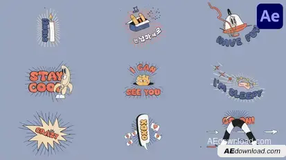 Cartoon Doodle Titles for After Effects Titles template preview