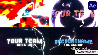 Cartoon Dynamic Intro for After Effects Titles template preview