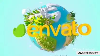 Cartoon Earth Logo Openers template preview