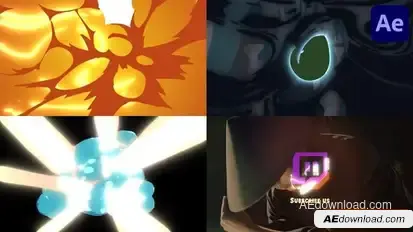Cartoon Explosion Logo Opener for After Effects Logo Stings template preview