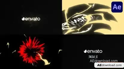 Cartoon Explosion Logo Opener for After Effects Logo Stings template preview