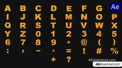 Cartoon Fire Typeface | After Effects Openers template preview