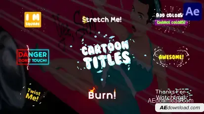 Cartoon Flash FX Titles | After Effects Titles template preview