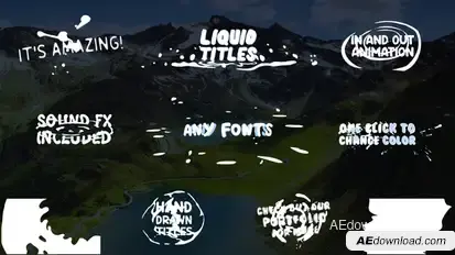 Cartoon Liquid Titles | After Effects Titles template preview