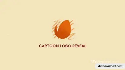 Cartoon Logo Reveal | After Effects Template Logo Stings template preview