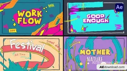 Cartoon Logo Text Opener [After Effects] Openers template preview