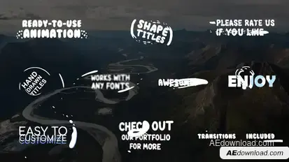 Cartoon Shape Titles | After Effects Titles template preview